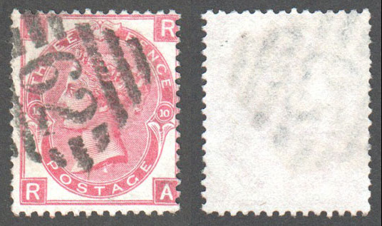 Great Britain Scott 49 Used Plate 10 - RA (P) - Click Image to Close